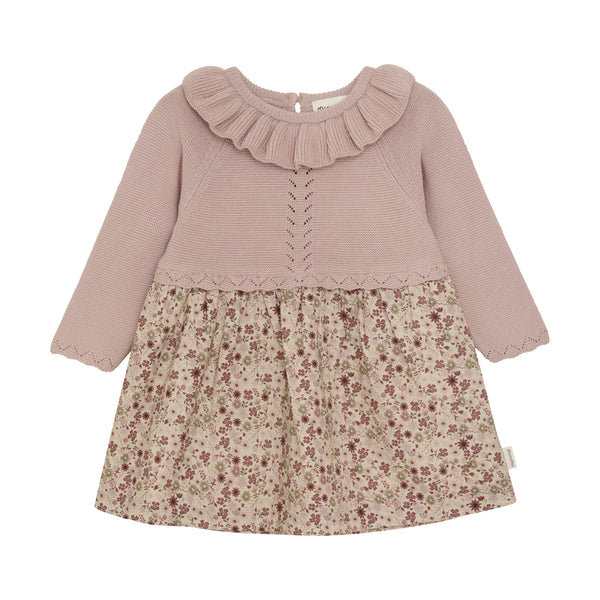 minymo Strik Kjole - Shadow Gray