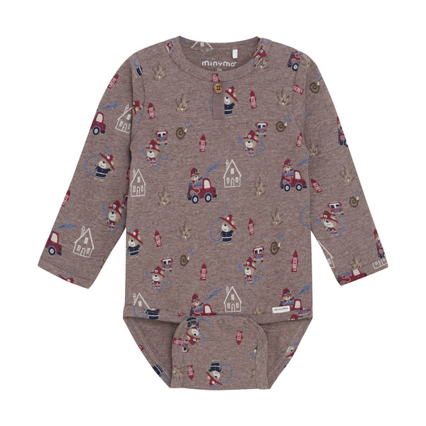 minymo Body - Dark Brown Melange