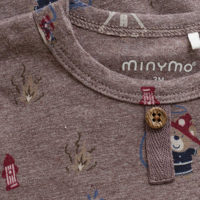 minymo Body - Dark Brown Melange