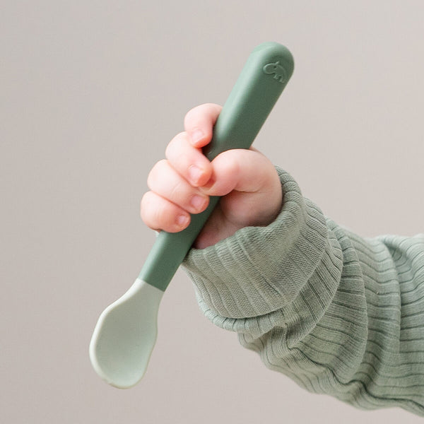 Done by Deer Foodie Easy-grip Babyske, 3-pak - Green