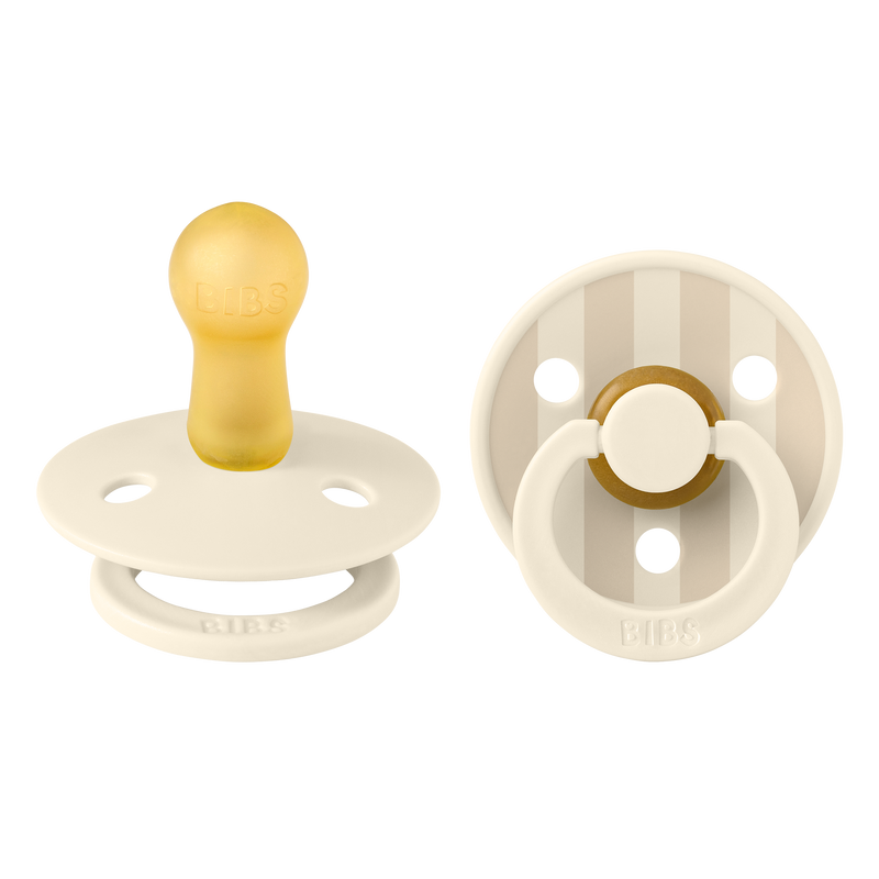 Bibs Studio Colour Natural Pin, 2-pack - Ivory Vanilla Mix
