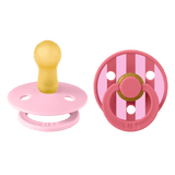 Bibs Studio Colour Natural Pin, 2-pack - Baby Pink/Coral Mix
