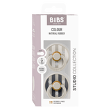 Bibs Studio Colour Natural Pin, 2-pack - Sand Mix