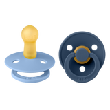 Bibs Colour Natural Rubber, 2-pak - Sky Blue/Steel Blue