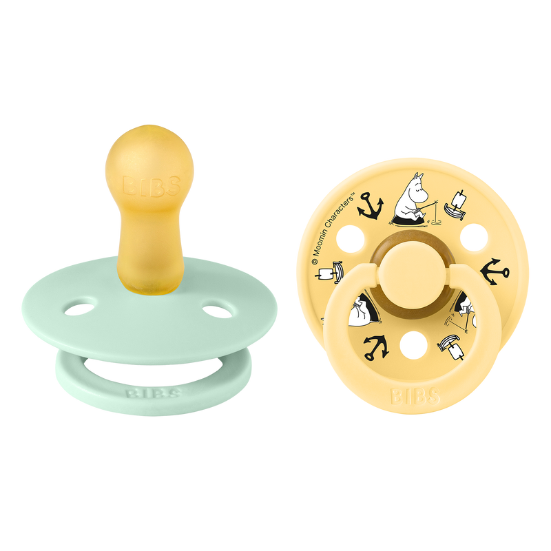 Bibs x Moomin Colour Natural, 2-pack - Nordic Mint Mix