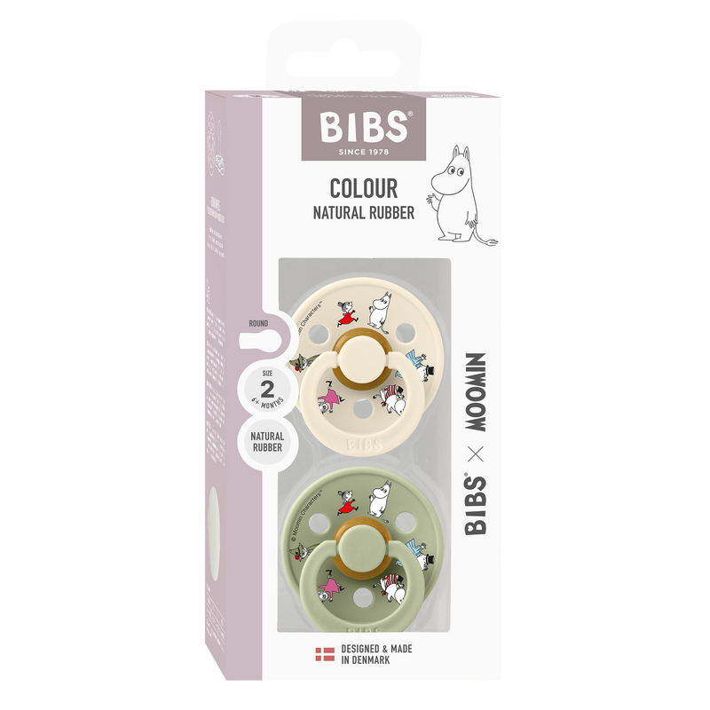 Bibs x Moomin Colour Natural, 2-pack - Ivory mix