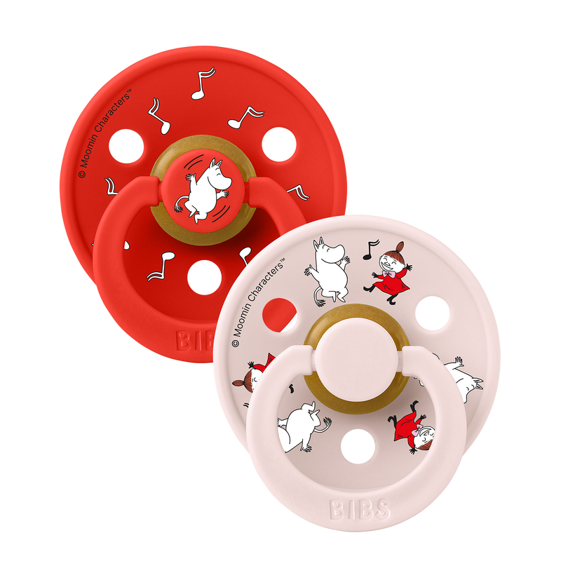Bibs x Moomin Colour Natural, 2-pack - Candy Apple Mix