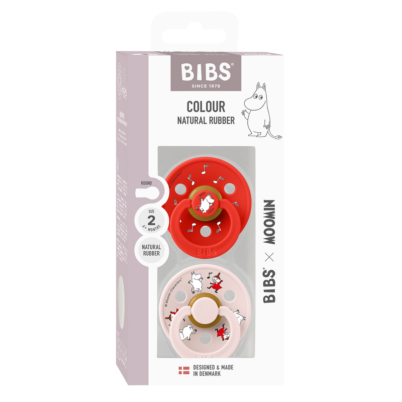 Bibs x Moomin Colour Natural, 2-pack - Candy Apple Mix