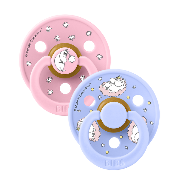 Bibs x Moomin Colour Natural, 2-pack - Baby Pink Mix