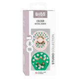 Bibs Studio Colour Natural Polka, 2-pak - Petal/Cactus