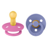 Bibs Colour Natural Rubber, 2-pak - Bubblegum/Peri