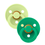 Bibs Colour Natural Rubber, 2-pak - Matcha/Cactus
