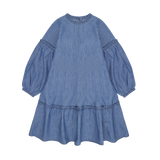 Minymo Chambray Kjole - Faded Denim