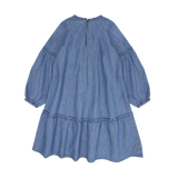 Minymo Chambray Kjole - Faded Denim