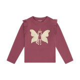 Minymo Enhjørning Bluse - Crushed Berry