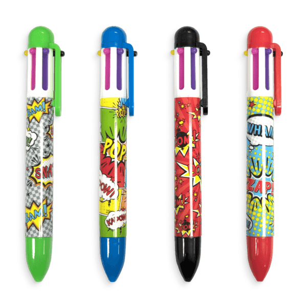 Ooly Comic Attack Click Multi Color Kuglepen - 1 stk.