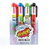 Ooly Comic Attack Click Multi Color Kuglepen - 1 stk.