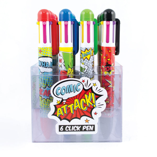 Ooly Comic Attack Click Multi Color Kuglepen - 1 stk.