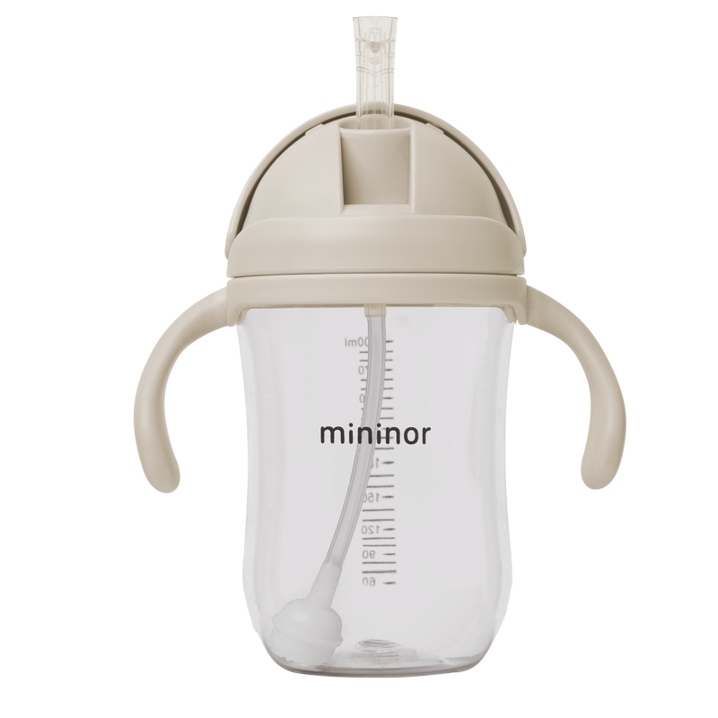 Mininor Sugerørskop, 330 ml. - Beige