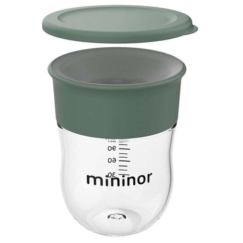 Mininor 360° Trænings Kop, 220 ml. - Pilegrøn