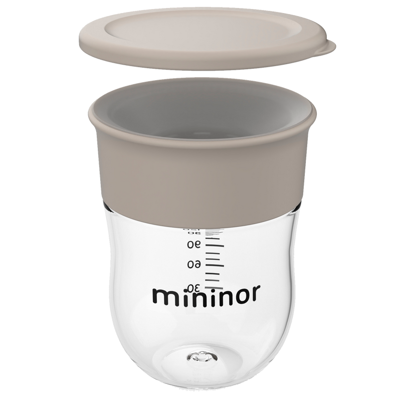 Mininor 360° Trænings Kop, 220 ml. - Beige