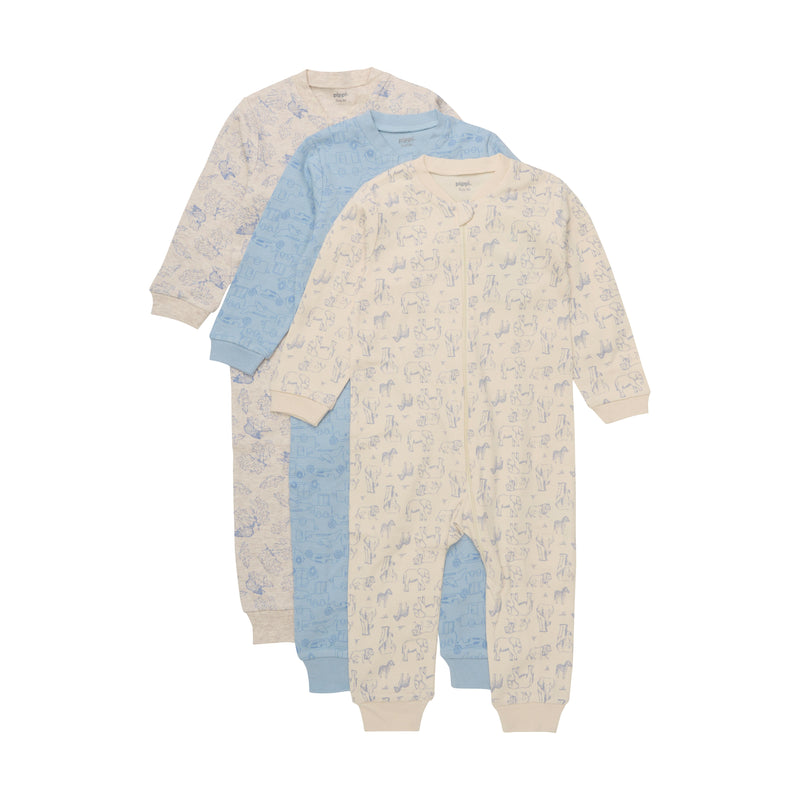 Pippi Natdragt m. lynlås - Light Blue