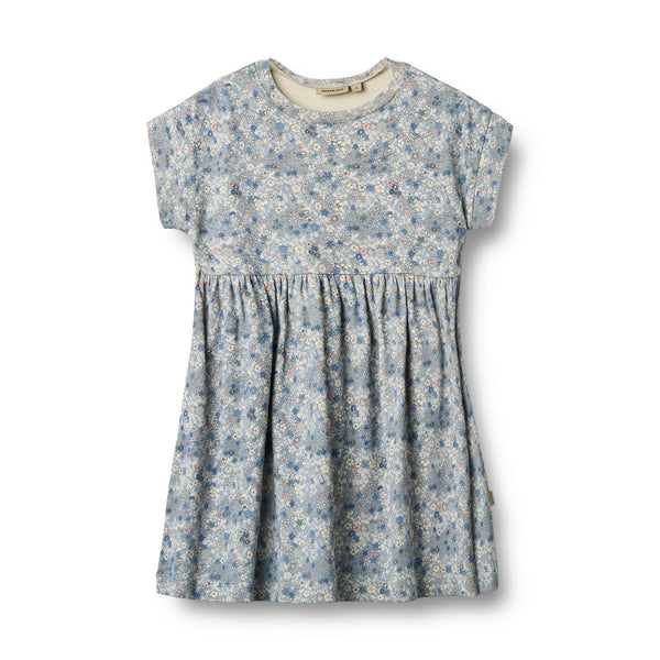 Wheat Kjole Emilie - Blue Summer Flowers