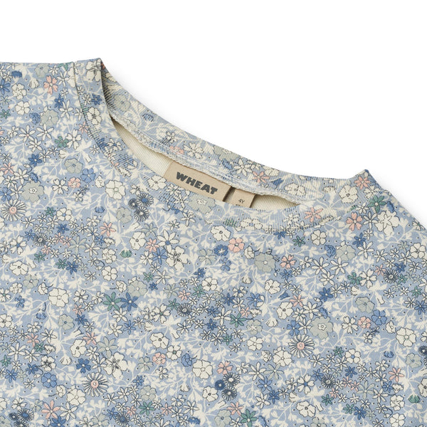 Wheat Kjole Emilie - Blue Summer Flowers