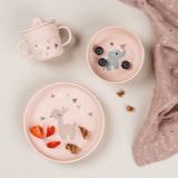 Done by Deer Foodie Spisesæt m. sugekop, Celebration - Powder