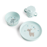 Done by Deer Foodie Spisesæt m. sugekop, Celebration - Blue