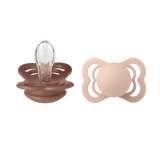 Bibs Supreme Silicone, 2-pack - Woodchuck/Blush