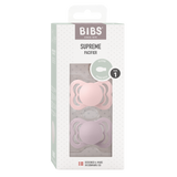 Bibs Supreme Silicone, 2-pack - Blossom/Dusky Lilac