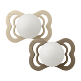 Bibs Supreme Silicone, 2-pak - Vanilla/Dark Oak Night