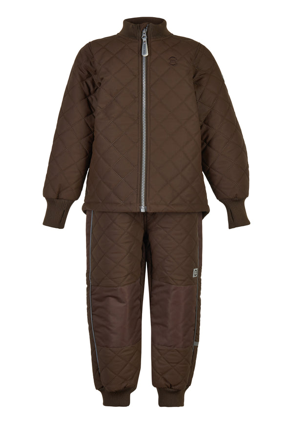 Mikk-Line Duvet Termosæt m. fleece - Slate Black