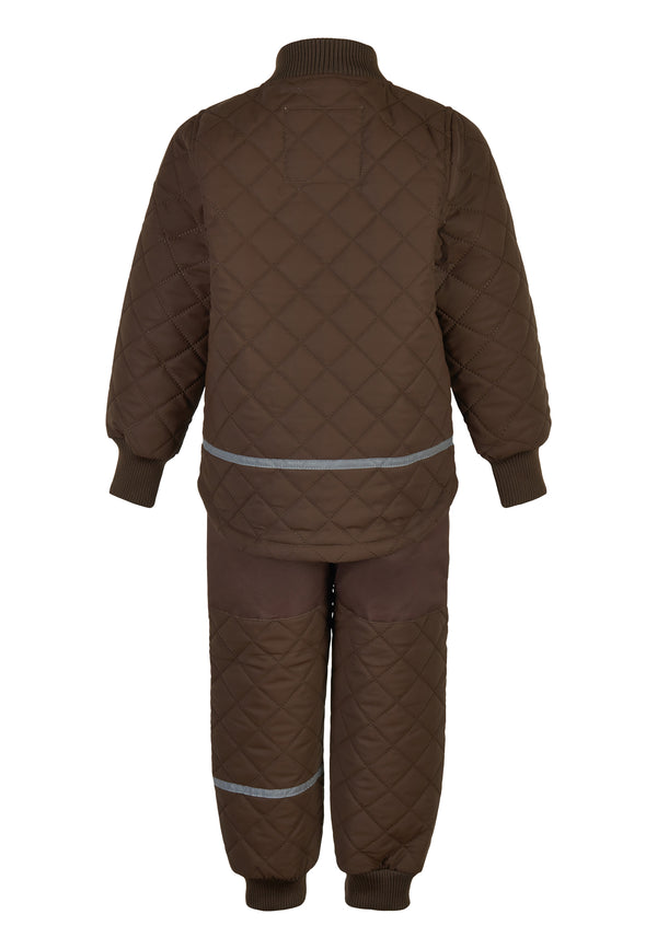 Mikk-Line Duvet Termosæt m. fleece - Slate Black
