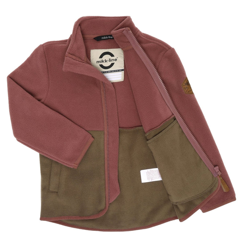 Mikk-Line Fleece Jakke, Recycled - Rose Brown