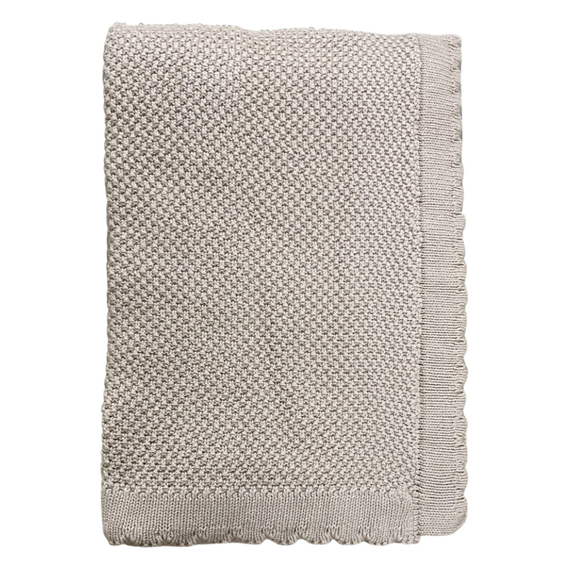 Nørgaard Madsens Eftf. Strik Baby Tæppe, bomuld - Imperio Beige