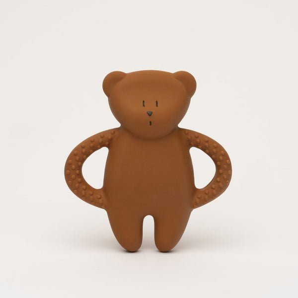 moonie Natural Rubber Bidering, Bear - Caramel