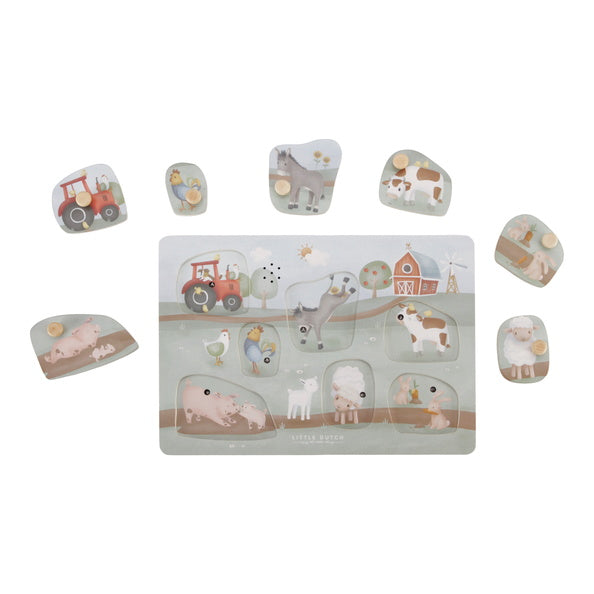 Little Dutch Puslespil m. lyd - Little Farm