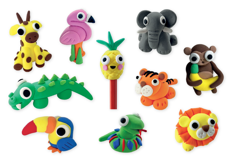 Floss & Rock Selvhærdende Ler - Jungle