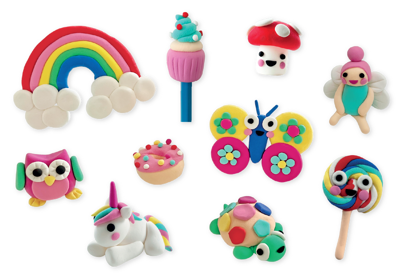 Floss & Rock Selvhærdende Ler - Rainbow Fairy