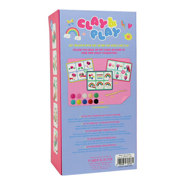 Floss & Rock Selvhærdende Ler - Rainbow Fairy