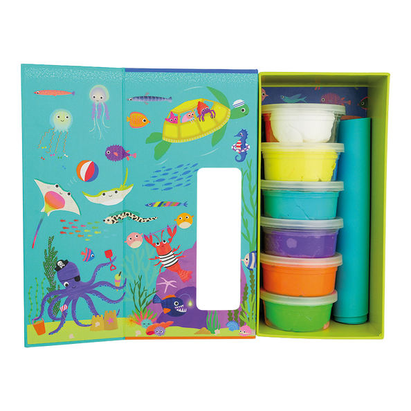 Floss & Rock Selvhærdende Ler - Ocean