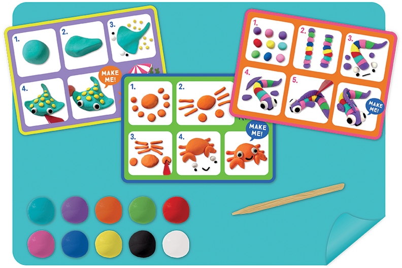 Floss & Rock Selvhærdende Ler - Ocean