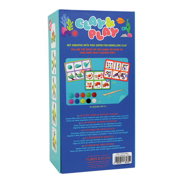 Floss & Rock Selvhærdende Ler - Ocean