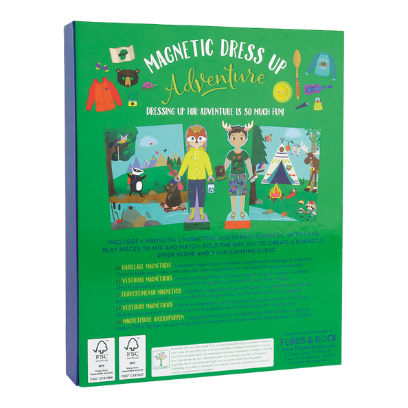Floss & Rock Magnetisk Påklædningsfigur - Adventure