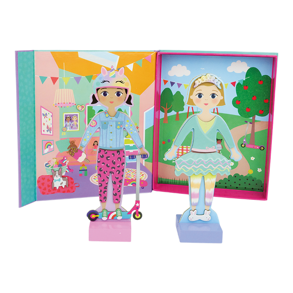 Floss & Rock Magnetisk Påklædningsfigur - Best Friends