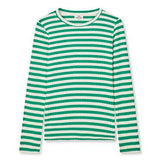 Mads Nørgaard 5x5 Stripe Talika Bluse - Verdant Green