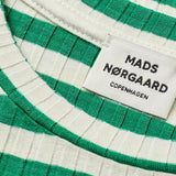 Mads Nørgaard 5x5 Stripe Talika Bluse - Verdant Green