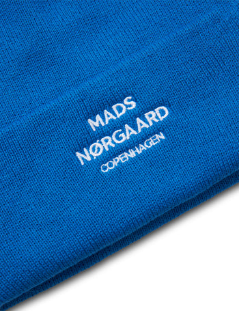 Mads Nørgaard Isak Logo Beanie - Snorkel Blue